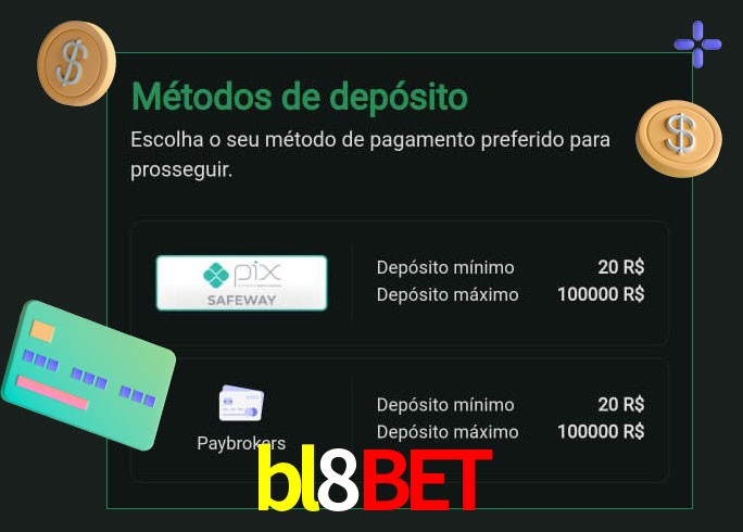 O cassino bl8bet oferece uma grande variedade de métodos de pagamento